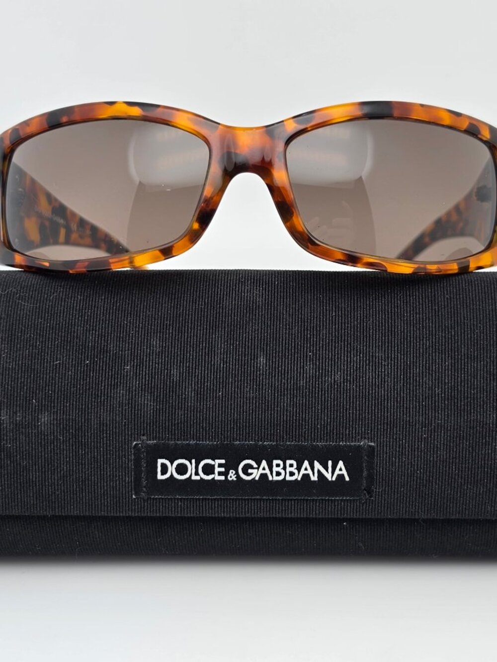 Dolce & Gabbana D&G3001 502/73 Tortoise Frame Grey Lens Sunglasses w/ Case 65mm